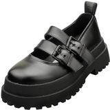 Buffalo - Pluto Mary - Mocassins - Vegan Box - Zwart - Dames