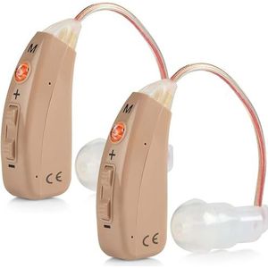 Oplaadbaar - Premium digitale AHO Personal Device Pair met 4 programmamodi Ruisonderdrukking en feedbackreductie en snel opladen voor volwassenen Senioren en ouderen
