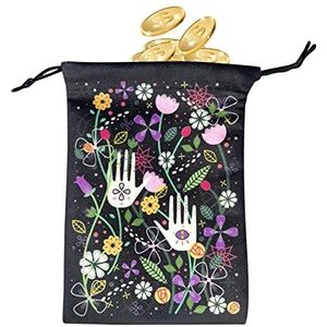 Tarotzak,Tarot Deck Tas met Trekkoorden | Composiet Fleece Runen Sieraden Pouch Travel Gift Bag voor Sport Card Party Favor Opbergtas Yuab