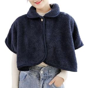 Winterponcho's voor dames | Pluizige dekendoeken voor dames draagbaar - Cape truien voor dames, winddichte schouderwikkeldeken Bseid