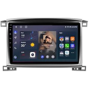 Android 12 2 DIN Autoradio Stereo 9 inch Screen voor Toyota LC100 Land Cruiser 100 LC 100 2002-2007 GPS Navigatiesysteem FM AM RDS DAB+ Radio Carplay Android Auto Qualcomm BT 5.1 Dolby DTS(4 Core 2G