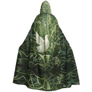 SSIMOO Gras En Duif Halloween Hooded Mantel, Volwassen Feestdecoraties, Vampier Hooded Mantel, Cosplay Kostuums