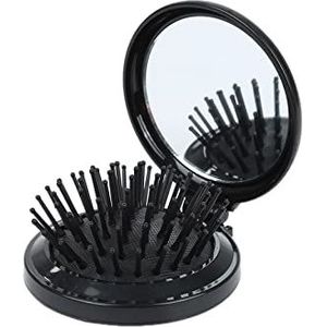 DieffematicSZ kam Brushes Folding Comb With Mirror Travel Accessory Portable Folding Round Massage Comb