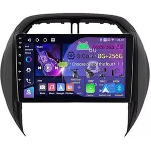 9 Inch 2 Din Android 15 Autoradio voor Toyota RAV4 RAV 4 2003 2004 2005 met CarPlay AHD Omgekeerd beeld Bediening op het stuur Bluetooth GPS navigatie FM Radio WiFi(C2 3+32G)