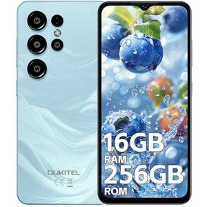 OUKITEL C1 Plus Smartphone, simlockvrij, 2025 - 16 GB + 256 GB / 1 TB smartphone, batterij 5000 mAh, 16,52 cm (6,52 inch) HD-display, Android 14 telefoons, camera 13 MP + 5 MP, 4G Dual SIM/Face ID/OTG