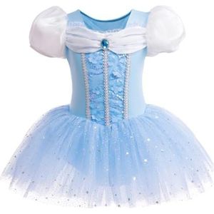 Lito Angels Dansballetjurk, prinses, Assepoester, voor kinderen, meisjes, ballerina-kostuum, tutu, maat 2-3 jaar (labelnummer 100)