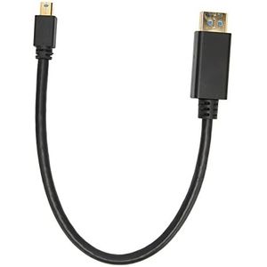 8K Mini DP naar DisplayPort-kabel, Mini DP naar DP-kabel Bidirectionele transmissie 4K 144HZ Lengte 30 cm voor tv