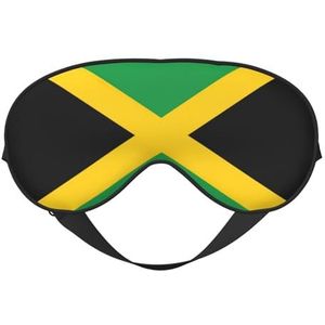 sttung Vlag van Jamaica Print Travel - Friendly Sleep Soft Eye Mask: compacte, lichtgewicht, verstelbare riem