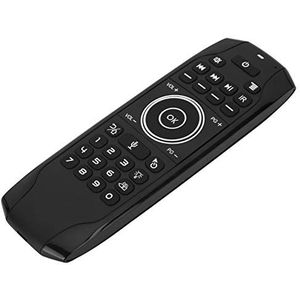 Voice Air Remote Mouse, 2.4G Draadloos Toetsenbord Fly Mouse met Ingebouwde 6-assige Gyroscoopsensor, IR Learning-afstandsbediening Fly Air Mouse voor Pc-computer, Smart TV, Android TV Box, Plug-and-p