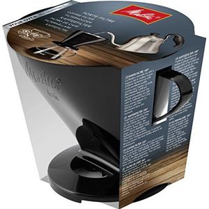 Melitta Koffiehouder voor filterzakken, koffiefilter 1x6 standaard, kunststof, zwart, 217571
