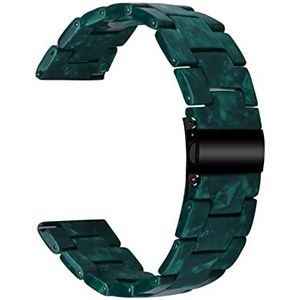 ENICEN Hars Watch Band Compatibel met Fitbit versa 3 / Fitbit Sense Smart Polsband Accessoires Dames Mannen Hars Armband Strap for Fitbit Sense (Color : Matte Royal Green)