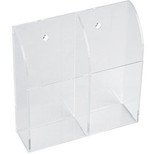 Yosoo Afstandsbediening Houder Organizer Behuizing Wandhouder Acryl Media Opbergdoos voor Desktop Clear TV Airconditioning Opslag (2)