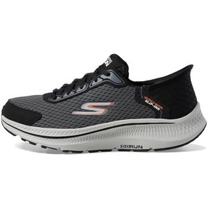 Skechers Hands Free Slip-Ins Go Run Consistent 2.0 Empower Sneakers voor heren, zwart/donkergrijs, 42,5 EU, Zwart donkergrijs, 42.5 EU