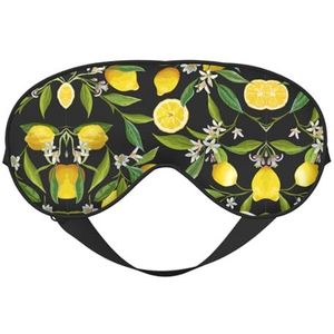 Geel Citroen Slaap Eye Mas Bijgewerkt Ontwerp Licht Blokkerende Night Eye Blinder Mannen Vrouwen Shift Werk Reizen