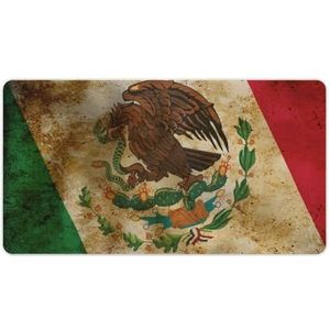 Retro Mexico Vlag Mode Bureau Muismat Antislip Gaming Muismat Accessoires Decor 40X75cm