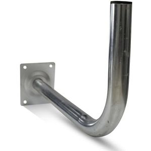 DOJA Barcelona wandhouder voor satellietantenne, L-vormige mast, Ø 38 mm, 50 x 24 cm, stalen tv-antennehouder, parabolische accessoires, montage