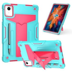 Tablet PC-hoes Kinderhoes compatibel met Lenovo Tab M11 TB-330FU/Lenovo Xiaoxin Pad 2024 TB-331FC Tablethoes Tab M11 11 inch met standaard, drie-in-één onbreekbare schaal, valbestendig Bescherming(Aqu