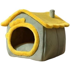 Kattenkennel Huis Vier Seizoenen Algemeen Warm Huisdierbed for Kleine Hond Teddy Kat Afneembaar Hondenhuis Kattenkennelbed Dierbenodigdheden (Color : C, Size : S)