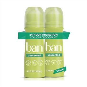Ban Deodorant 3.5oz Roll-On Unscented by Ban