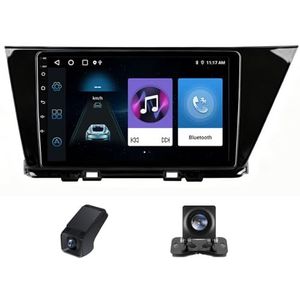 Autoradio geldt voor Kia Niro DE 2016-2019,9 inch Touchscreen Navi met Wireless Carplay Android Auto 2 DIN Radio Android Bluetooth WiFi FM+Achteruitrijcamera/Stuurwielbediening(X1)