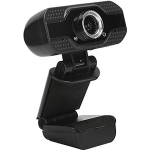 Full HD 1080P-webcamera, USB-webcam met Ruisonderdrukkingsmicrofoon, USB-computercamera met Vrije Schijf, Multifunctionele Basis voor Computer Laptop PC-monitor