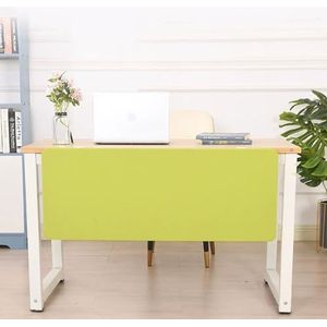 Universeel privacypaneel onder het bureau - Robuuste bureauverdeler en kantoorscheidingswand - Privacyscherm for werkruimtes en hokjes(Green,L 152cm/59.8in)