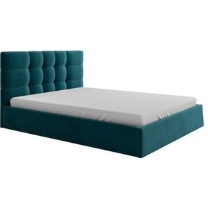 PASCAL MORABITO - Bed met opbergruimte 180 x 200 cm - Stof - Eendblauw - ELIAVA van Pascal Morabito