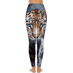 Leopards And Wildcat yogabroek voor dames, hoge taille, yogabroek met zakken, workout, hardlooplegging voor dames