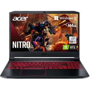 Acer Nitro 5 AN515-55-53E5 Gaming Laptop | Intel Core i5-10300H | NVIDIA GeForce RTX 3050 Laptop GPU | 15.6"" FHD 144Hz IPS-scherm | 8 GB DDR4 | 256 GB NVMe SSD | Intel Wi-Fi 6 | Backlit toetsenbord