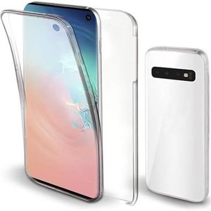 Case Cover, Clear Case Compatibel met Samsung Galaxy A10 [Ingebouwde TPU Screen Protector] [Militaire kwaliteit valtest] Full Body Schokbestendig Robuuste Valbescherming Telefoonhoesje