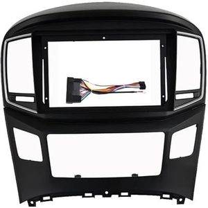 Voor HYUNDAI H1 Voor Starex 2015 2016 2017 2018 2 Din 9 Inch Auto DVD Audio Dashboard Trim Kits Facia Paneel Radio Speler Scherm Frame Kit Auto Fascia Radio Paneel(Frame Cable 1)