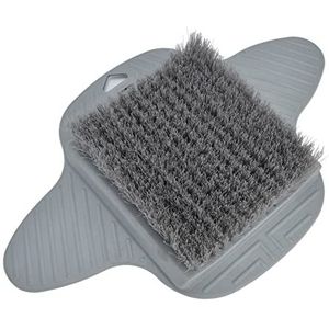 Voetreiniger, luie voetborstel met zuignap, pedicureborstel met dubbele borstel voor voetverzorging