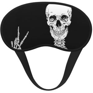 FZGGWYHL Skull Printed Blackout Sleep Mask Aid Oogmasker Reizen Slaap Oogmasker