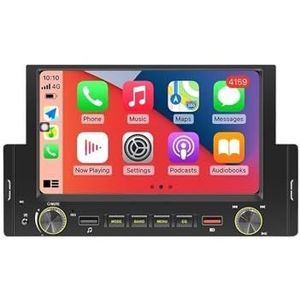 1DIN 6.2'' Scherm Multimediaspeler Android Auto Draadloze CarPlay Head Unit for Universele Autoradio(OD-L9-CAM)