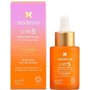 Sesderma C-Vit 5 Liposomal Serum – antioxidant serum voor gehydrateerde en stralende huid – eerste tekenen van huidveroudering – 30 ml