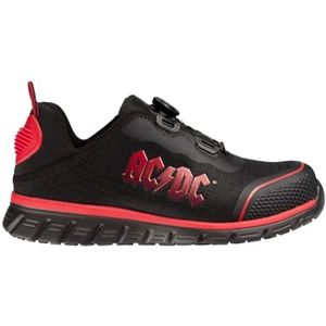 Safety Jogger ACDC LIGERO2 TLS S1 P Lichte sneaker sportief TLS-sluiting Exclusieve AC/DC-versie, rood, 39 EU Breed