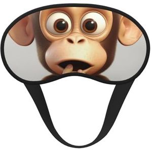 The Silent Monkey Sleep Oogmasker voor Vrouwen Mannen Zacht en Comfortabel Slaapmasker Verduisterend Slaapmasker voor Reizen Yoga Nap Shift Werk