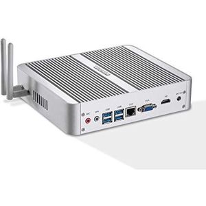 Kingdel Core i3 8e generatie. Dual Core CPU Mini Computer, 16 GB DDR4 RAM, 256 GB SSD, 4096x2304, HD-poort, LAN, VGA, 4xUSB 3.0, Wi-Fi