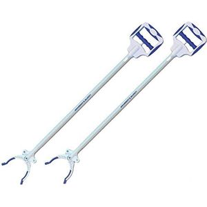 Grabber Buddy Reacher met dubbele krachtige magneten, ergonomische hoek verstelbaar handvat en rubberen grip tips pick-up tool (48"" - 2 stuks)