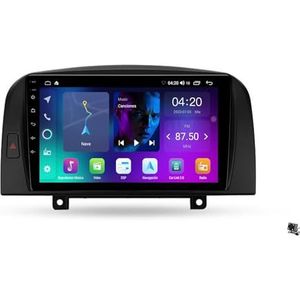 ZWCLSH Compatibel met Hyundai Sonata NF 2004-2008 Stereo Vervanging 9'' QLED Touchscreen Radio met Android Auto, Carplay, Handsfree Bluetooth 5.0, GPS Navigatie DSP SWC Backup Camera, 2NF