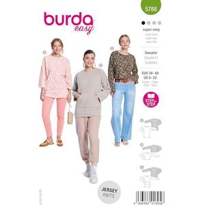 Burda - nr. 5788 - Patroon - Damestruien - Maat 34 - 48