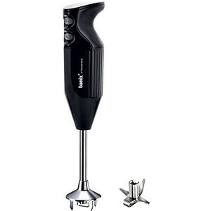 bamix Staafmixer set M160 ONE incl. multifunctioneel mes van roestvrij staal, 160 Watt, 2-traps, Made in Switzerland, zwart