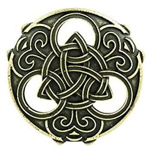 Viking Runen Vintage Knoop Broche Ronde Noorse Middeleeuwse Sjaal Pin voor Kraag Tas Kleding Revers Pin Badge Sieraden Gift Corsage