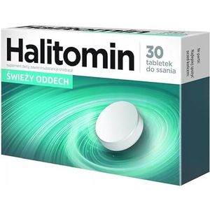 HALITOMIN - 30 zuigtabletten - Helpt langer een frisse adem te behouden en laat een aangenaam gevoel van frisheid in de mond achter