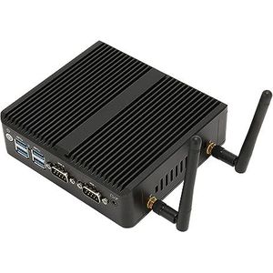 Industriële Mini-pc, Ventilatorloze Compacte Ondersteuning 4K Mini-pc voor Industriële Apparatuur voor 7 10 (CPU J4125+DDR4 8G+SSD 128G EU-stekker)