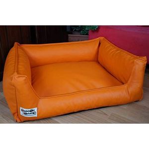 130 cm X 100 cm hondenmand Acceso kunstleer oranje