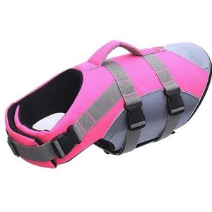 Zomer Veiligheid Hond Zwemvest Compatibel met Kleine Grote Honden Badpak Huisdier Harnas Reddingsvest Kleding Bulldog Labrador Badmode S-XL (Color : Pink, Size : L)