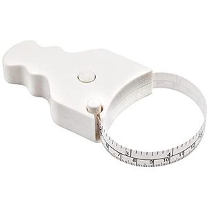 WINTAPE Meetlint lichaam 150 cm bediening met één hand, compact en ergonomisch design lichaamsmeetlint wit