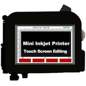 Smart Handheld Mini Inkjet Printer Etiket Datum 12.7mm Elektronische Inkjet Print Machine Voedsel Zak Buis Blikjes QRCode Ongelijke Oppervlak(1 printer 2 Inks)