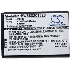 vhbw 1 x accu compatibel met SteelSeries Arctis Pro Wireless, Siberia 800, 61298RX draadloze headset hoofdtelefoon (900 mAh, 3,7 V, Li-Ion)